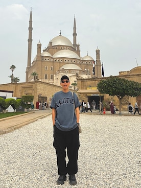 「KOMONO.（コモノ）のアイテム（サングラス）」を使った、Kaiさん（メンズ・173cm）の秋コーディネート