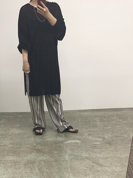 「アイテム（チュニック）」を使った、maaao！さん（レディース・150cm）の春コーディネート