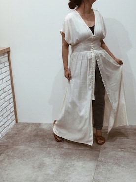 「アイテム（バングル/リストバンド）」を使った、maaao！さん（レディース・150cm）の夏コーディネート