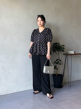 「prose verse（プロズヴェール）のアイテム」を使った、みーやんさん（レディース・155cm）の夏コーディネート
