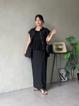「prose verse（プロズヴェール）のアイテム」を使った、みーやんさん（レディース・155cm）の夏コーディネート