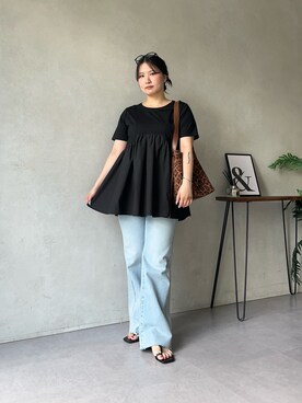 「prose verse（プロズヴェール）のアイテム」を使った、みーやんさん（レディース・155cm）の夏コーディネート