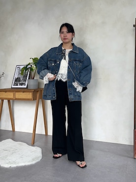 「prose verse（プロズヴェール）のアイテム」を使った、みーやんさん（レディース・155cm）の春コーディネート