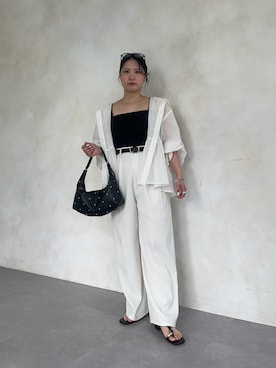 「prose verse（プロズヴェール）のアイテム」を使った、みーやんさん（レディース・155cm）の春コーディネート