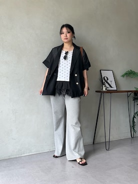 「prose verse（プロズヴェール）のアイテム」を使った、みーやんさん（レディース・155cm）の夏コーディネート