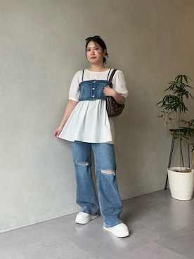 「prose verse（プロズヴェール）のアイテム」を使った、みーやんさん（レディース・155cm）の春コーディネート