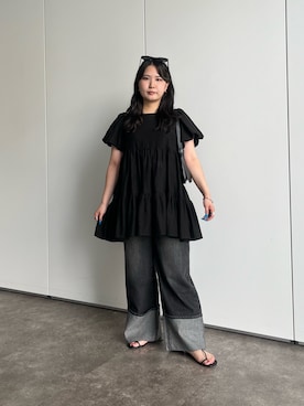 「prose verse（プロズヴェール）のアイテム」を使った、みーやんさん（骨格ウェーブ・レディース・155cm）の夏コーディネート