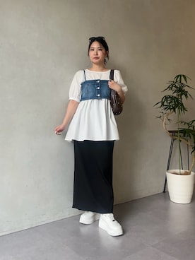 「prose verse（プロズヴェール）のアイテム」を使った、みーやんさん（レディース・155cm）の春コーディネート