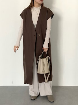 「タートルネック」｜「アイテム（ブーティ）」を使った、みーやんさん（レディース・155cm）の秋コーディネート