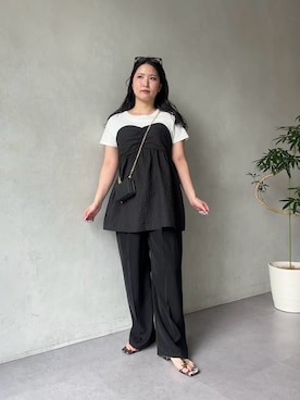 「prose verse（プロズヴェール）のアイテム」を使った、みーやんさん（レディース・155cm）の春コーディネート