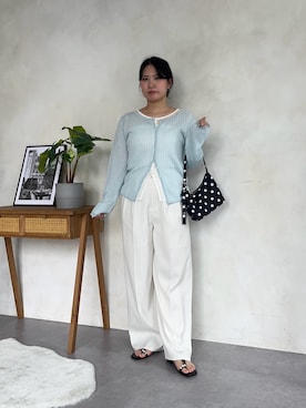 「prose verse（プロズヴェール）のアイテム」を使った、みーやんさん（レディース・155cm）の春コーディネート