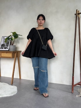 「prose verse（プロズヴェール）のアイテム」を使った、みーやんさん（レディース・155cm）の春コーディネート