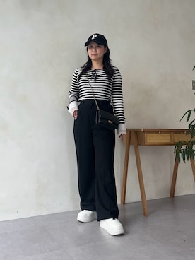「prose verse（プロズヴェール）のアイテム」を使った、みーやんさん（レディース・155cm）の秋コーディネート
