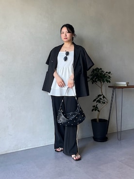 「prose verse（プロズヴェール）のアイテム」を使った、みーやんさん（レディース・155cm）の夏コーディネート