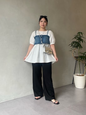 「prose verse（プロズヴェール）のアイテム」を使った、みーやんさん（レディース・155cm）の春コーディネート