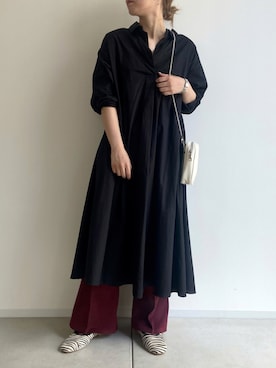 「アニマル」｜「アイテム（ワンピース/ドレス）」を使った、みーやんさん（レディース・155cm）の秋コーディネート