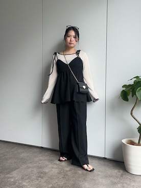 「prose verse（プロズヴェール）のアイテム」を使った、みーやんさん（レディース・155cm）の春コーディネート