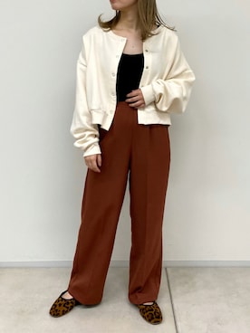 「fifth（フィフス）のアイテム（キャミソール）」を使った、みーやんさん（レディース・155cm）の秋コーディネート