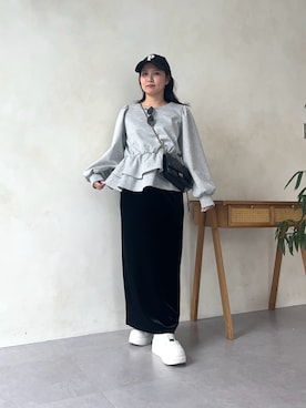 「prose verse（プロズヴェール）のアイテム」を使った、みーやんさん（レディース・155cm）の秋コーディネート