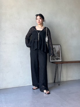 「prose verse（プロズヴェール）のアイテム」を使った、みーやんさん（レディース・155cm）の夏コーディネート