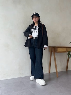 「prose verse（プロズヴェール）のアイテム」を使った、みーやんさん（レディース・155cm）の秋コーディネート