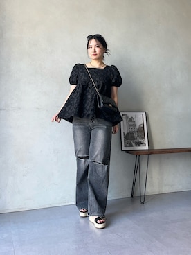 「prose verse（プロズヴェール）のアイテム」を使った、みーやんさん（レディース・155cm）の夏コーディネート