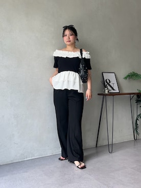 「prose verse（プロズヴェール）のアイテム」を使った、みーやんさん（レディース・155cm）の夏コーディネート