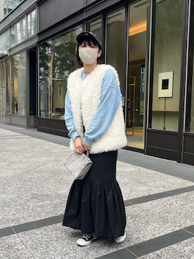 「UNIQLO（ユニクロ）のアイテム（スウェット）」を使った、みーやんさん（レディース・155cm）の冬コーディネート