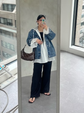 「prose verse（プロズヴェール）のアイテム」を使った、みーやんさん（レディース・155cm）の春コーディネート