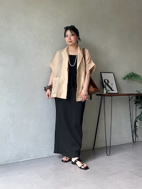 「prose verse（プロズヴェール）のアイテム」を使った、みーやんさん（レディース・155cm）の夏コーディネート