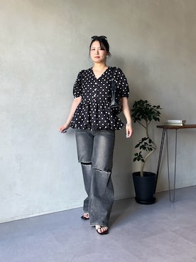 「prose verse（プロズヴェール）のアイテム」を使った、みーやんさん（レディース・155cm）の夏コーディネート
