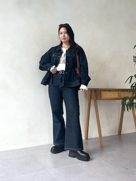 「prose verse（プロズヴェール）のアイテム」を使った、みーやんさん（レディース・155cm）の秋コーディネート