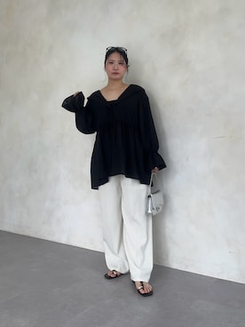 「prose verse（プロズヴェール）のアイテム」を使った、みーやんさん（レディース・155cm）の春コーディネート