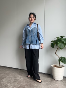 「prose verse（プロズヴェール）のアイテム」を使った、みーやんさん（レディース・155cm）の春コーディネート