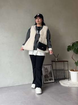 「prose verse（プロズヴェール）のアイテム」を使った、みーやんさん（レディース・155cm）の秋コーディネート