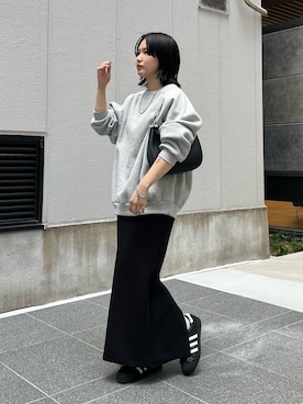 「prose verse（プロズヴェール）のアイテム（スウェット）」を使った、みーやんさん（レディース・155cm）の秋コーディネート