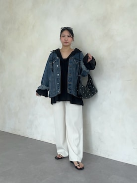 「prose verse（プロズヴェール）のアイテム」を使った、みーやんさん（レディース・155cm）の春コーディネート