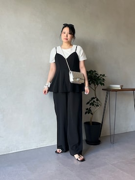 「prose verse（プロズヴェール）のアイテム」を使った、みーやんさん（レディース・155cm）の夏コーディネート