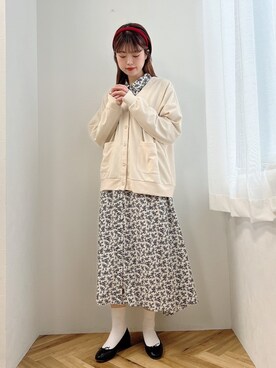 カチューシャを使った 花柄ワンピース の人気ファッションコーディネート Wear