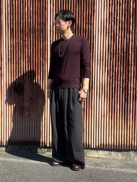 「CAMINANDO（カミナンド）のアイテム」を使った、S.さん（メンズ・178cm）の秋コーディネート