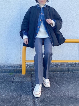「RED CARD TOKYO（レッドカード）のアイテム（ジャケット/アウター）」を使った、minami さん（レディース・158cm）の冬コーディネート