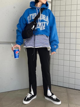 「ブルーコーデ」｜minami さん（レディース・158cm）の春コーディネート