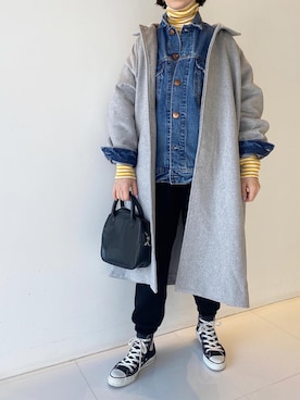 「RED CARD TOKYO（レッドカード）のアイテム（ジャケット/アウター）」を使った、minami さん（レディース・158cm）の冬コーディネート