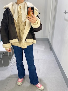 「U by SPICK&SPAN（ユーバイスピックアンドスパン）のアイテム（ジャケット/アウター）」を使った、minami さん（レディース・158cm）の冬コーディネート
