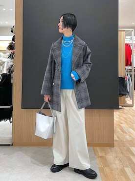 「アイテム（アクセサリー）」を使った、るんるんさん（レディース・168cm・30代）の冬コーディネート