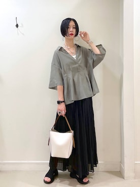 「アイテム（キャミソール）」を使った、るんるんさん（レディース・168cm・30代）の夏コーディネート