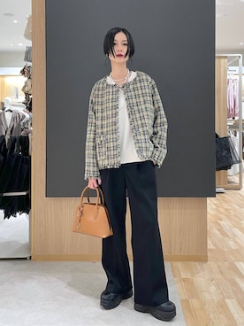 「GLOBAL WORK（グローバルワーク）のアイテム（パンツ）」を使った、るんるんさん（レディース・168cm）の春コーディネート