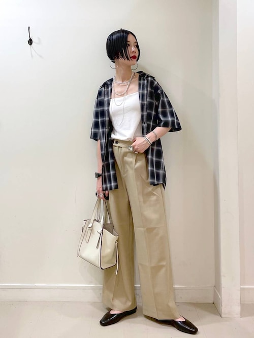 GLOBAL WORK　お手入れらくらくSET UP　ジレ　ワイドパンツ お手入れらくらくSET UPワイドパンツ/136123 | [公式]グローバル