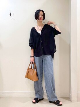 「アイテム（キャミソール）」を使った、るんるんさん（レディース・168cm・30代）の夏コーディネート