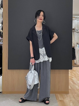 「GLOBAL WORK（グローバルワーク）のアイテム（アクセサリー）」を使った、るんるんさん（レディース・168cm）の夏コーディネート